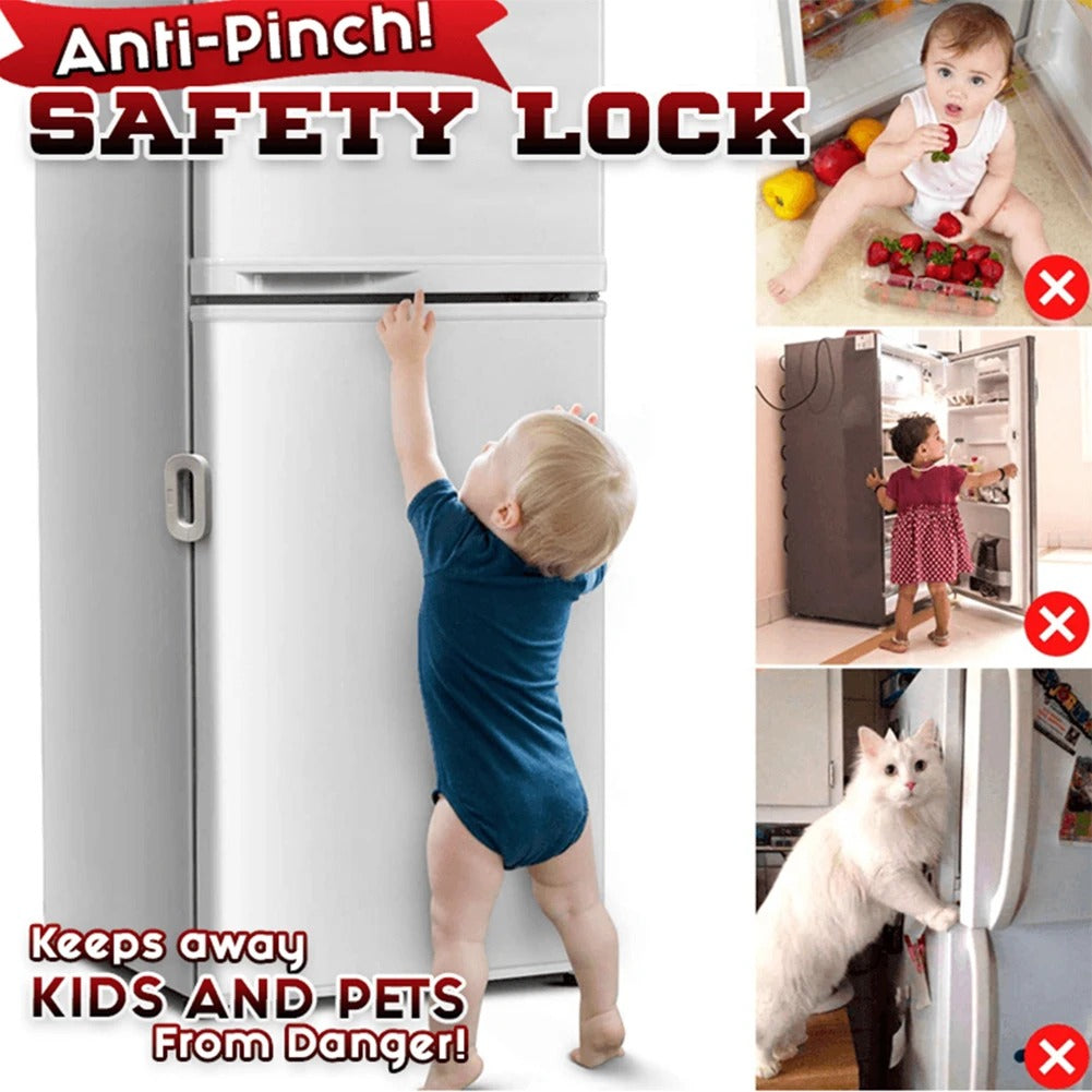 Child Safety Refrigerator Lock – Self-adhesive Fridge & Freezer Door Lock