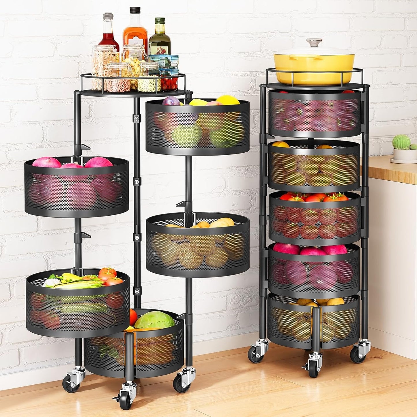 5 Layered Rotatable Fruit Basket