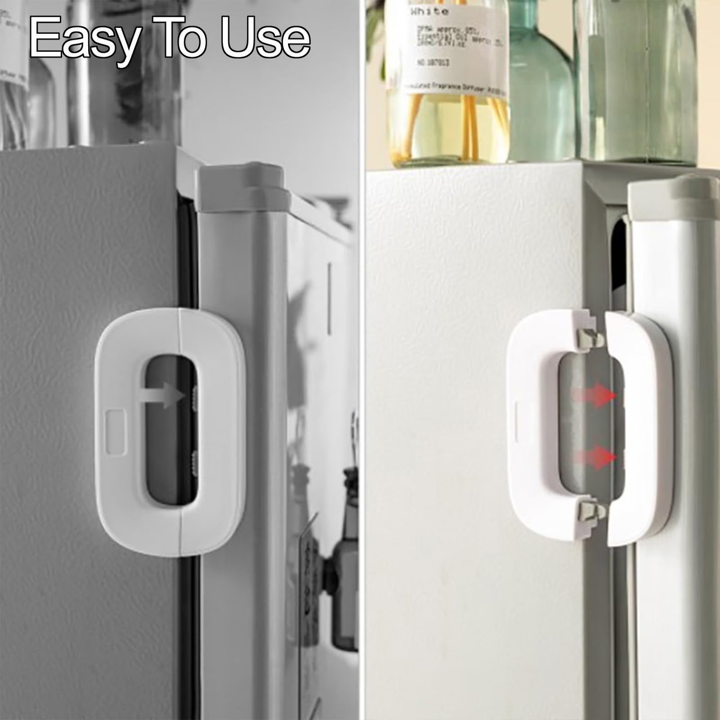 Child Safety Refrigerator Lock – Self-adhesive Fridge & Freezer Door Lock