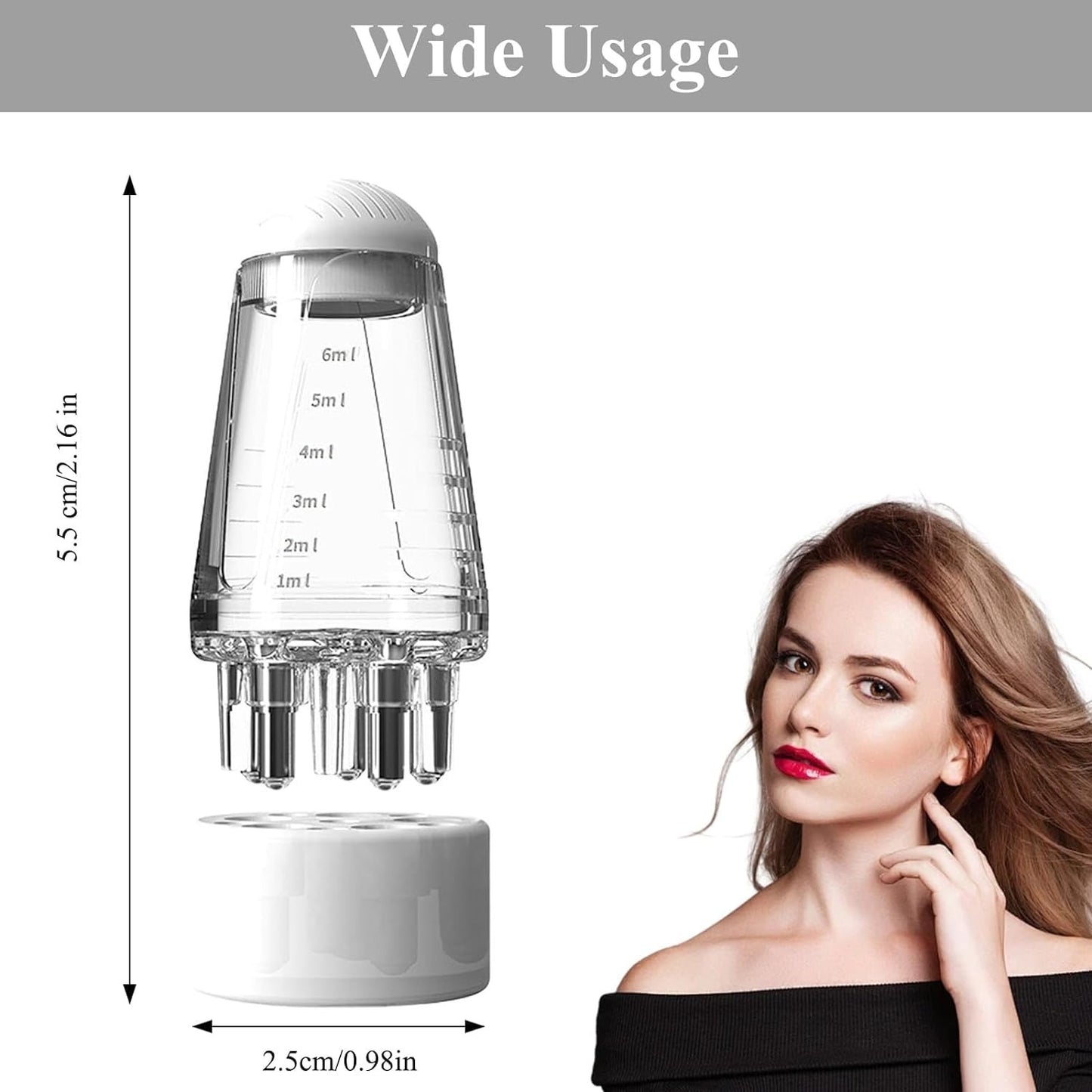 Hair Oil Applicator Bottle Scalp Massager