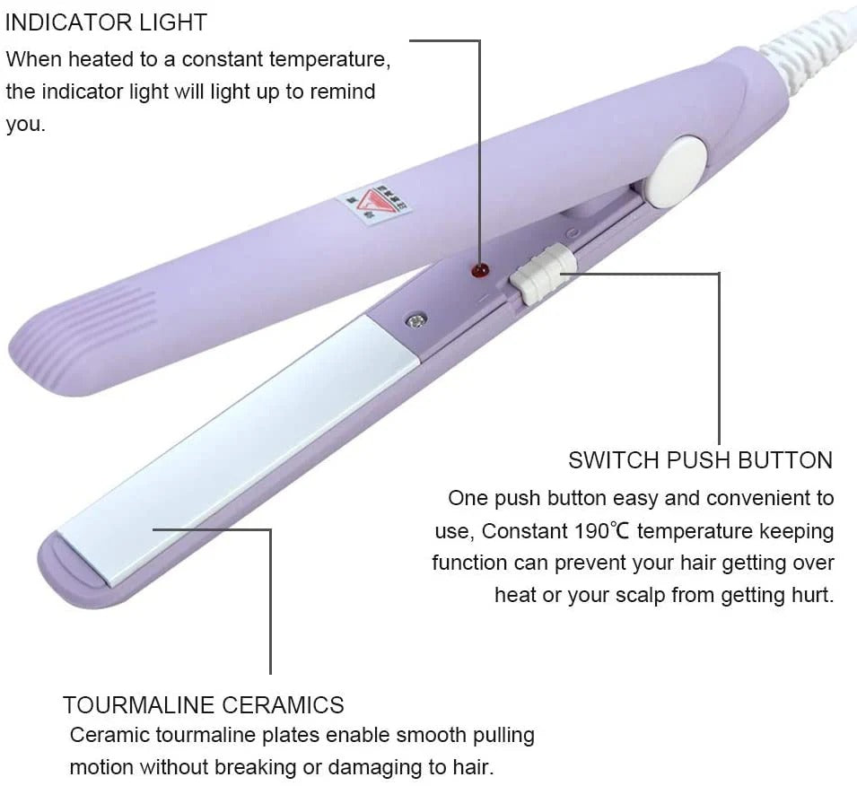 Lightweight And Portable Mini Hair Straightener 200 1